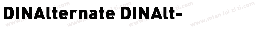 DINAlternate DINAlt字体转换